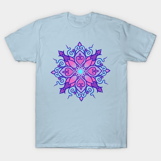 Mandala, neon T-Shirt by Huldra Tattoo